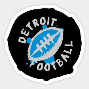 Detroit Football 02 Sticker